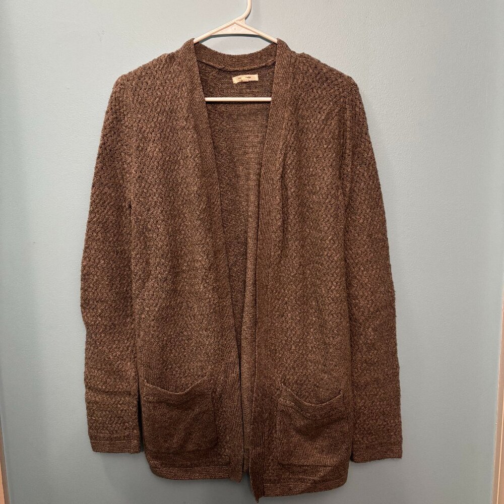 Gray Knit Cardigan